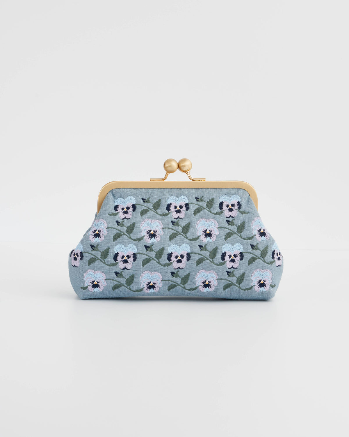 Pansy Blue Victoriana Clutch