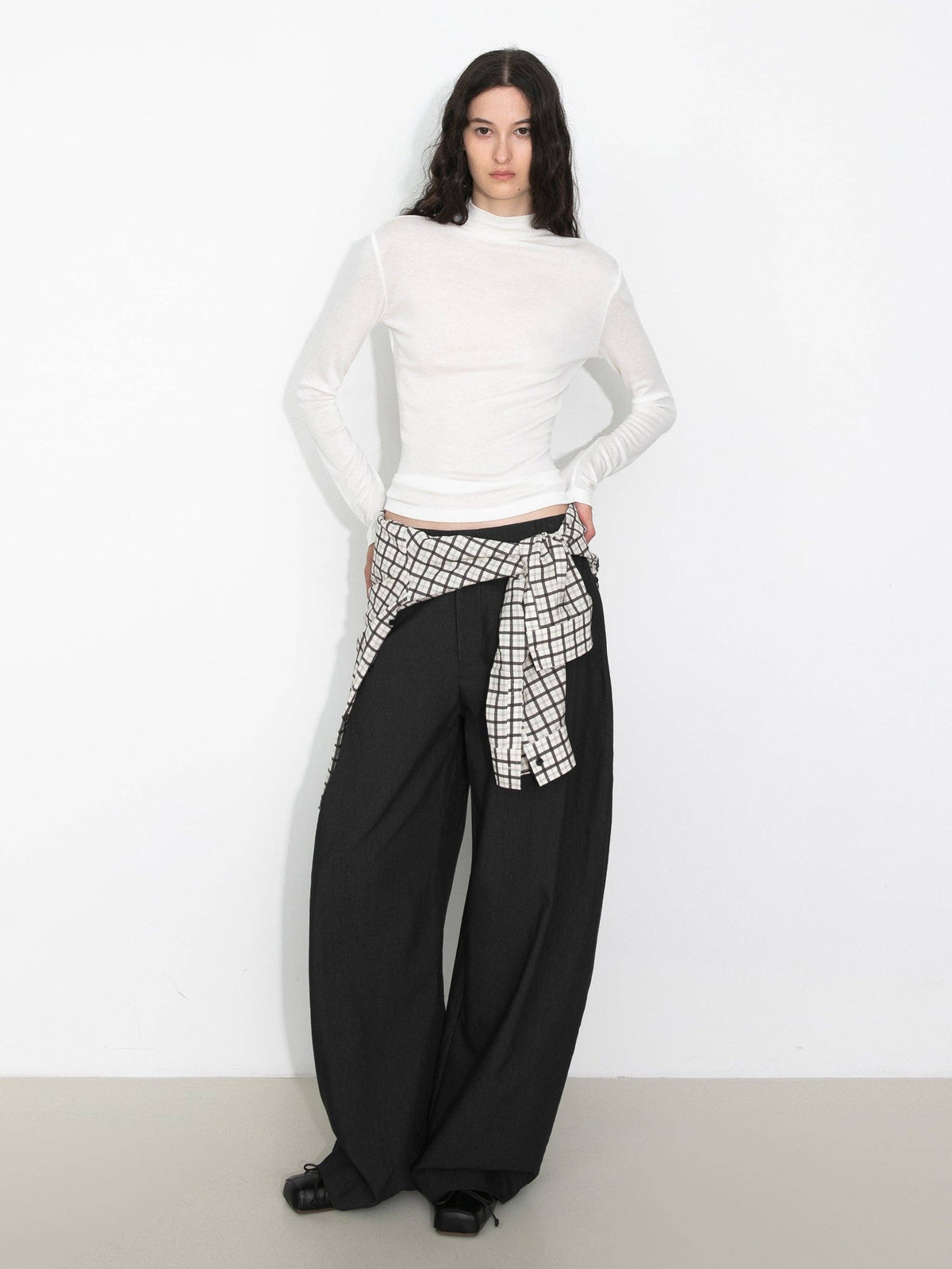 Basic Long-Sleeve Layering Top | Crew Neck