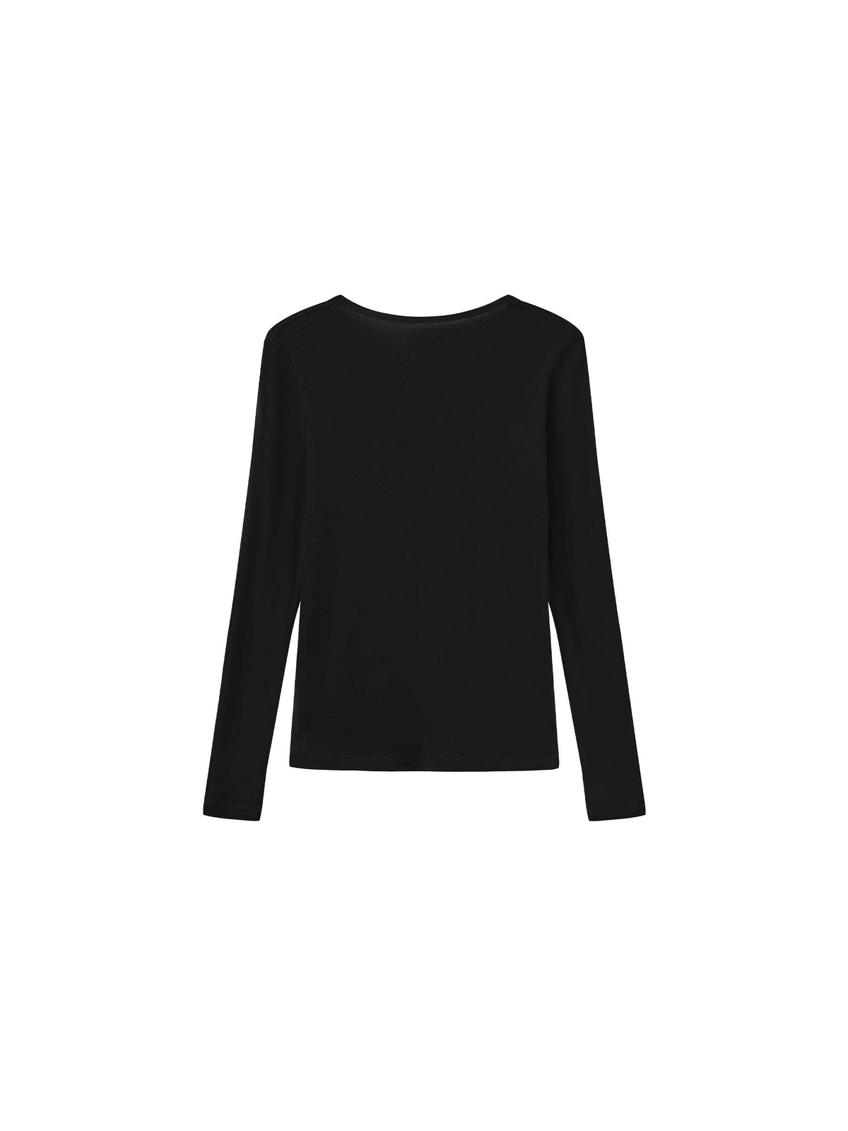 Basic Long-Sleeve Layering Top | Crew Neck