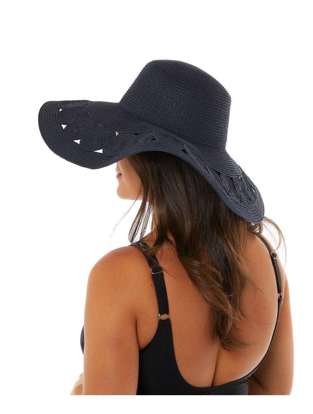 Cut Out Detail Sun Hat | Navy