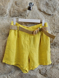 Linen Shorts with Belt