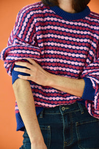 Pink and Blue Cler Jersey