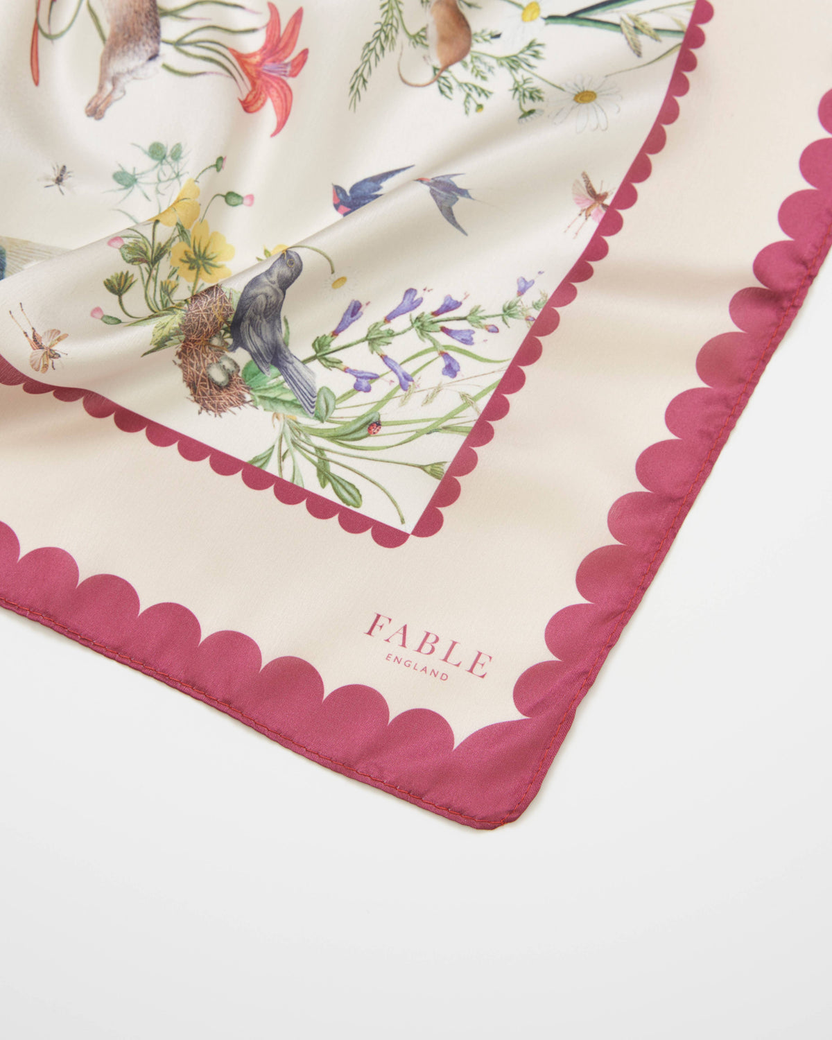 Running Bunny Toile Square Scarf