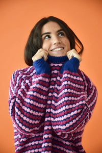 Pink and Blue Cler Jersey