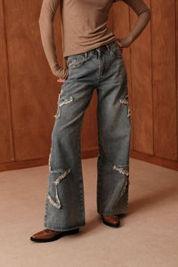 Félicie Star Wide Straight Jeans