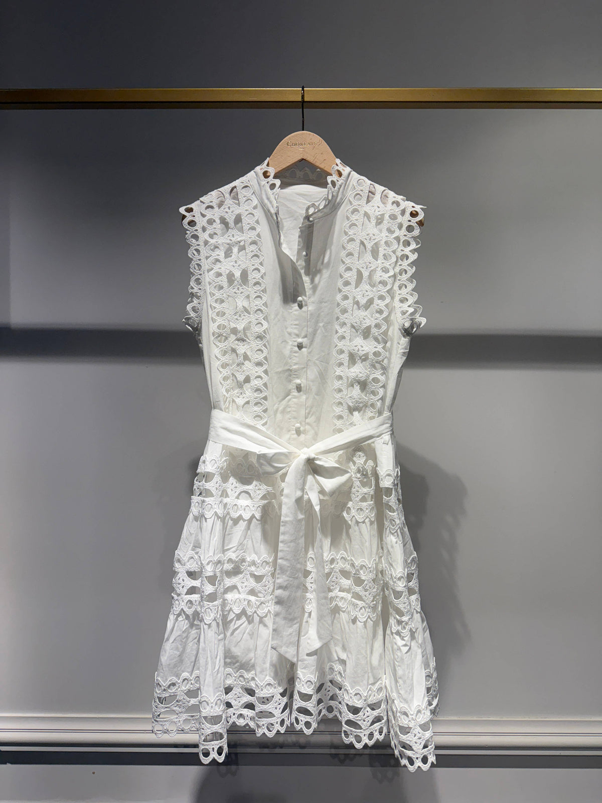 Ellie Sleeveless Short Cotton Dress