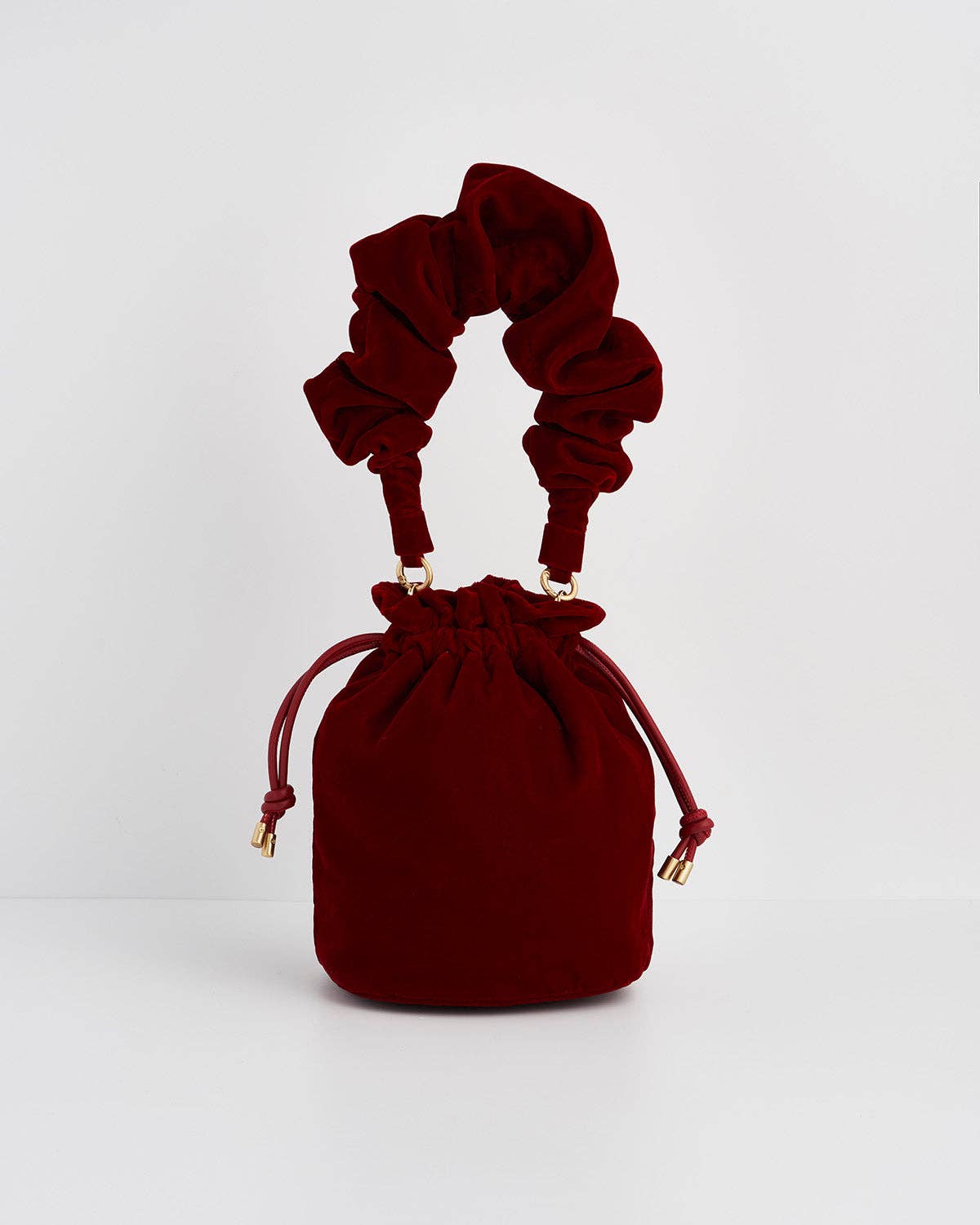 Red Velvet Bucket Bag