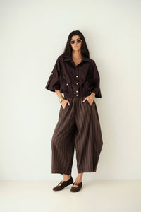 James Pants - Brown Striped
