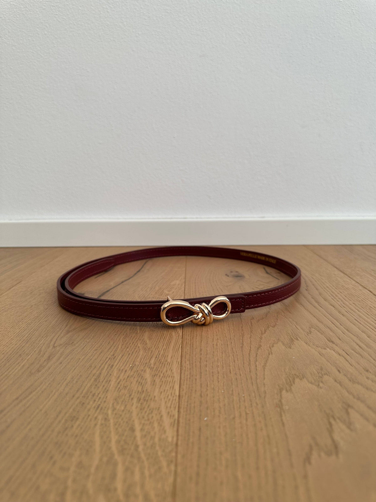 Infinity Buckle Belt | Merlot