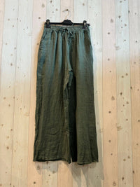 Linen Trousers with Elasticated Waist