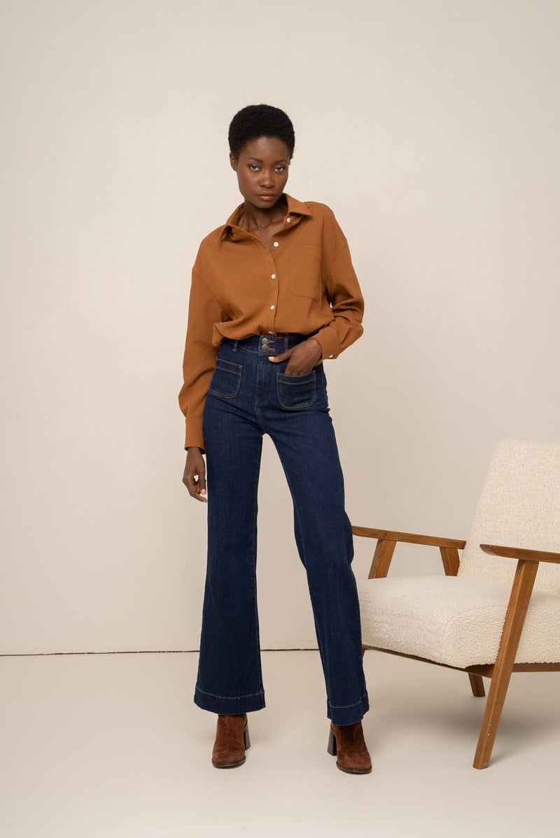 Elena Jeans | Chocolate Brown