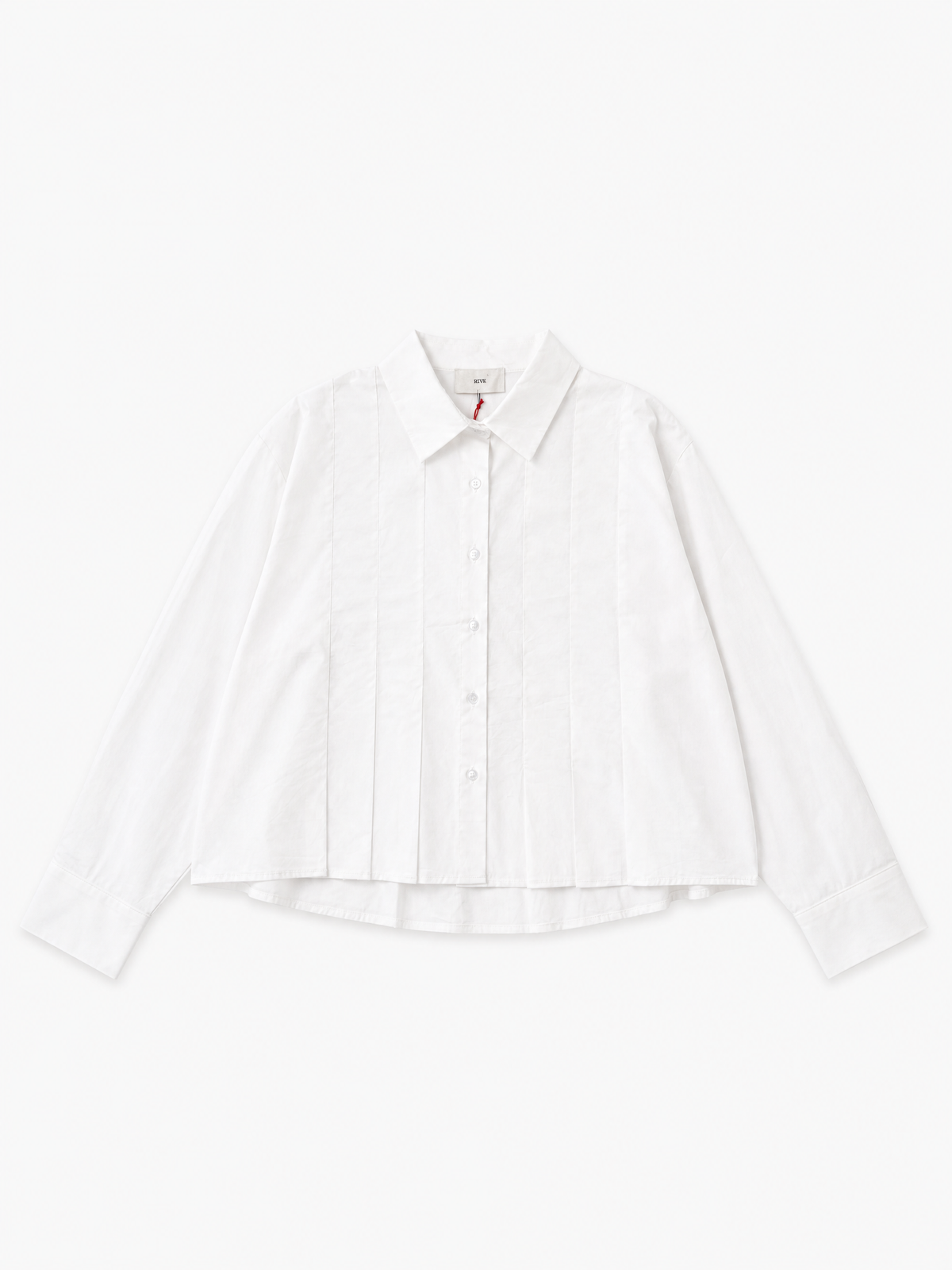 Cotton Poplin Cropped Shirt | White