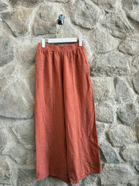 Lace Detail Linen Trousers