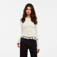 CUBIC Wool Blend V-Neck Knit T-Shirt