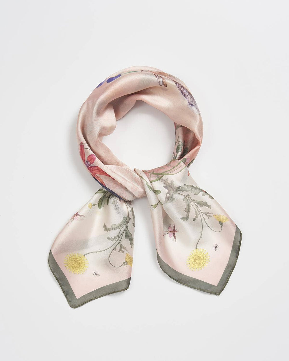 High Tea Ivory Narrative Square Scarf