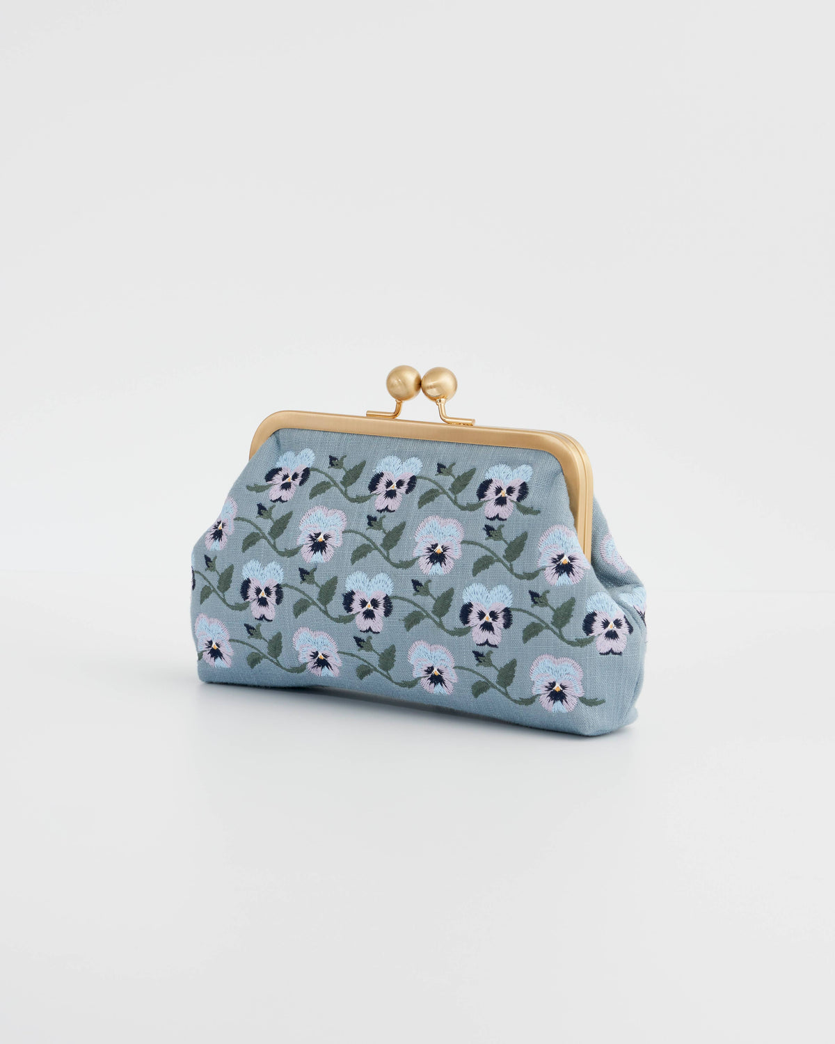 Pansy Blue Victoriana Clutch
