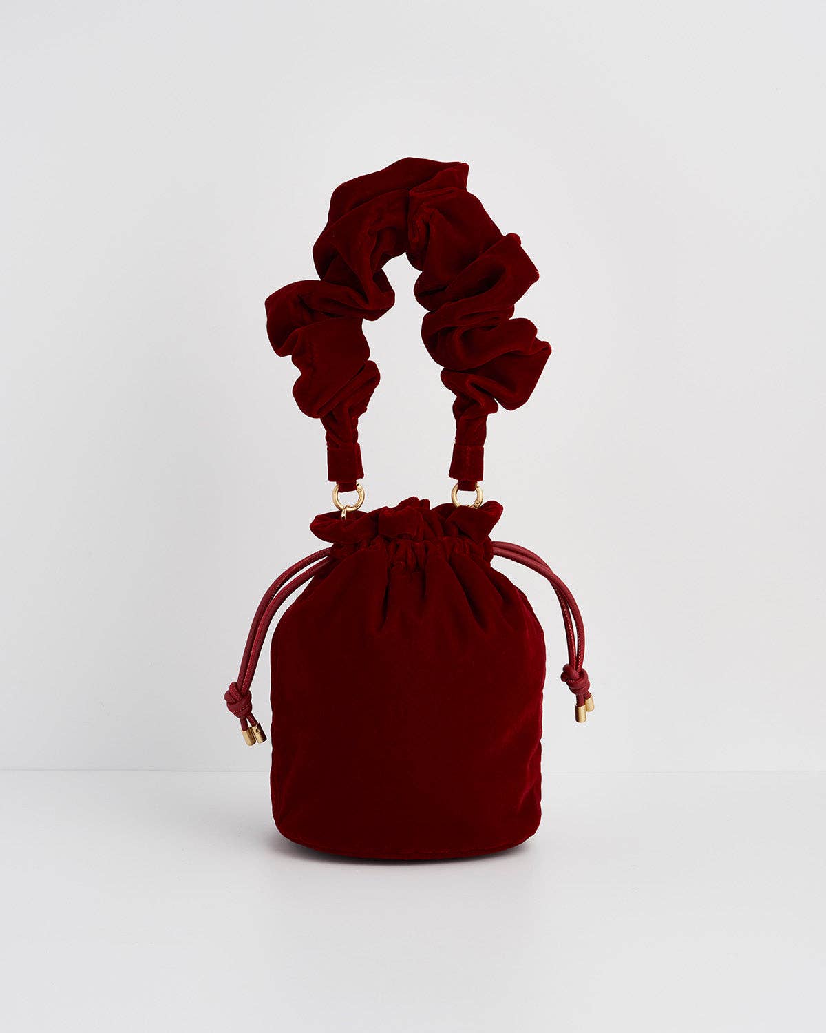 Red Velvet Bucket Bag