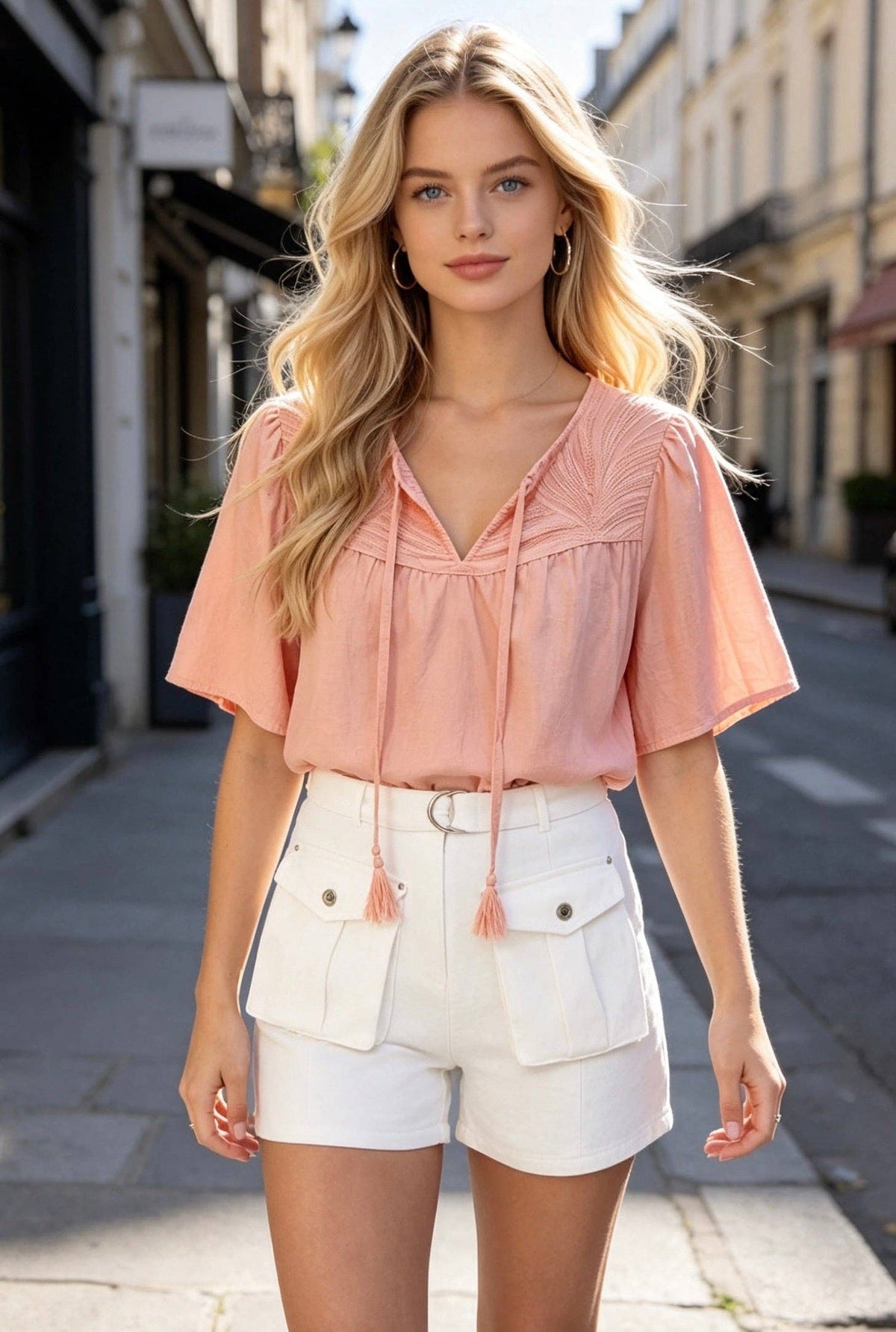 Cotton Shorts | Ecru