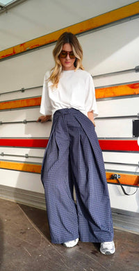 Chester trousers - navy check
