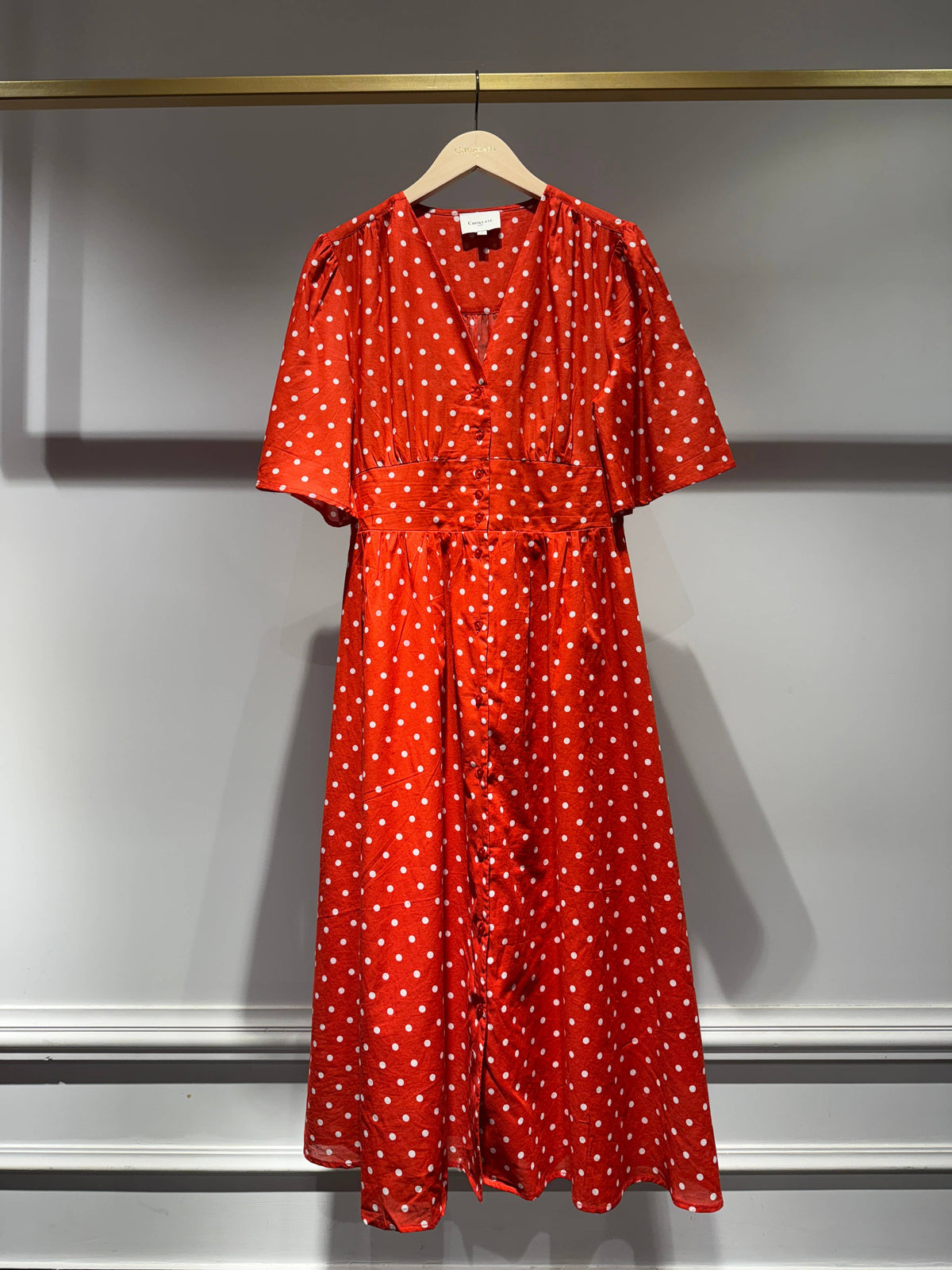 Suzie Cotton Polka-dot Dress