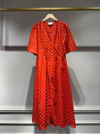 Suzie Cotton Polka-dot Dress