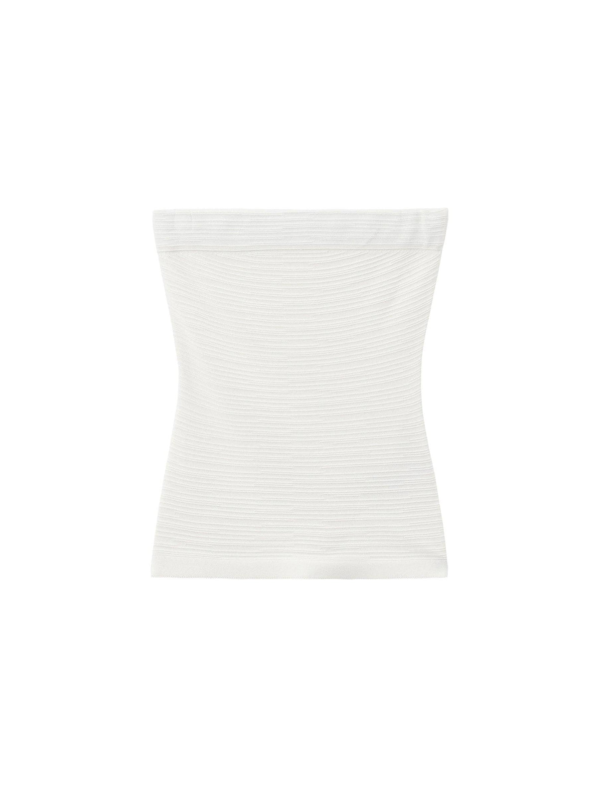 Sculpted Textured Fitted Knit Top