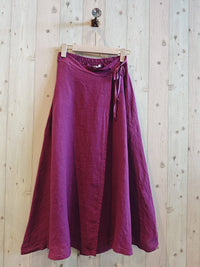 Linen Wrap Skirt