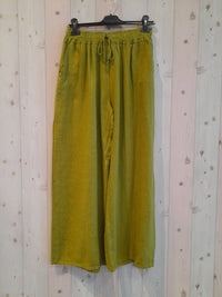Linen Trousers with Elasticated Waist