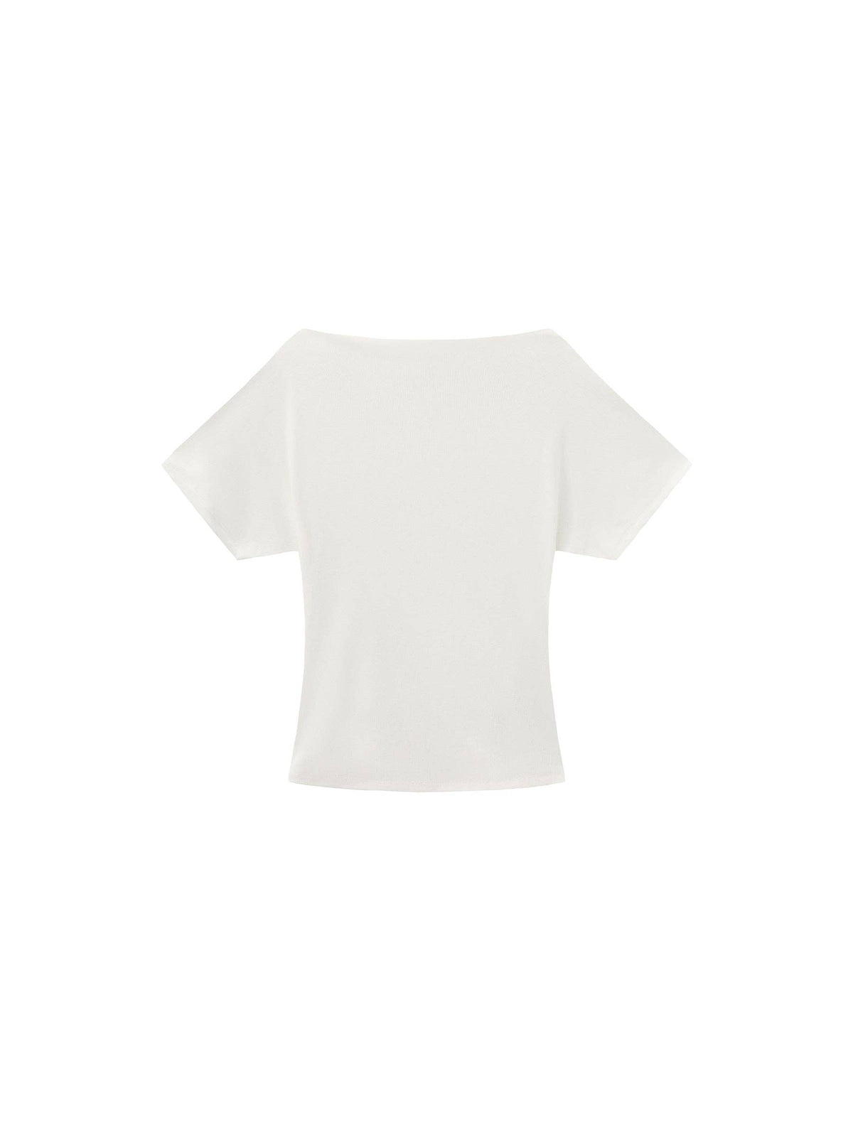 CUBIC Lyocell Blend Off-Shoulder Fitted Top