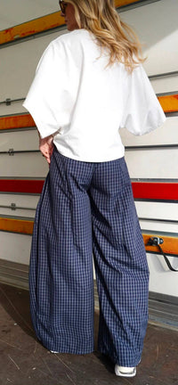 Chester trousers - navy check
