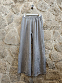 Lace Detail Linen Trousers
