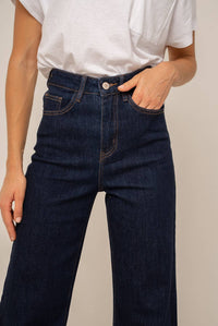 Gabriel Wide Straight Leg Jeans | Navy