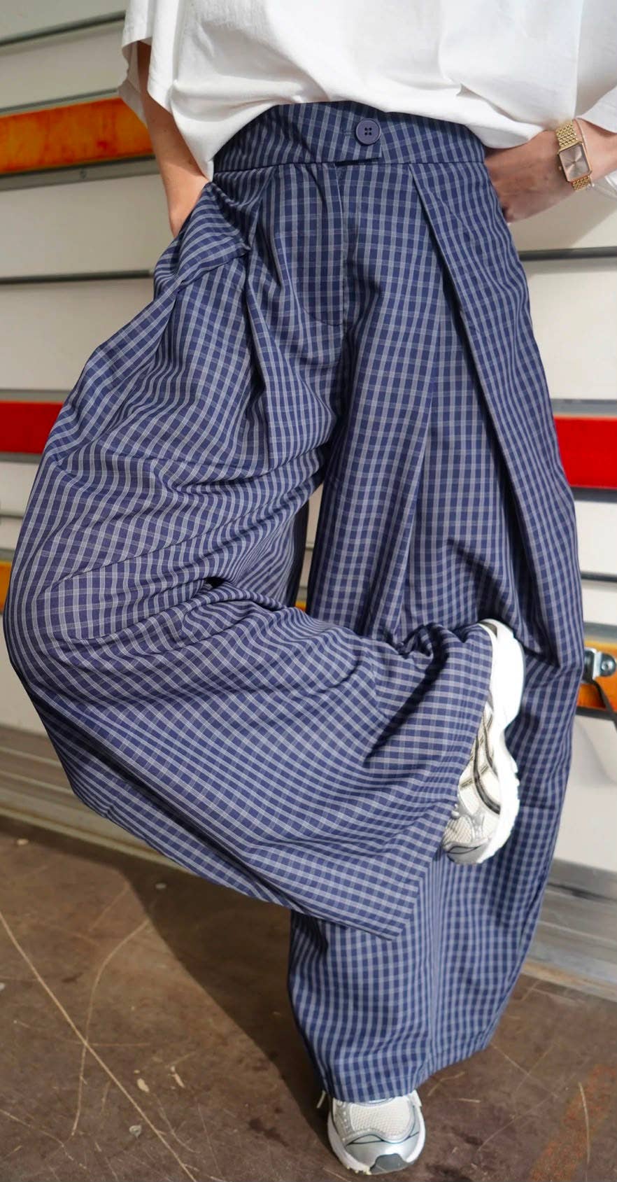 Chester trousers - navy check