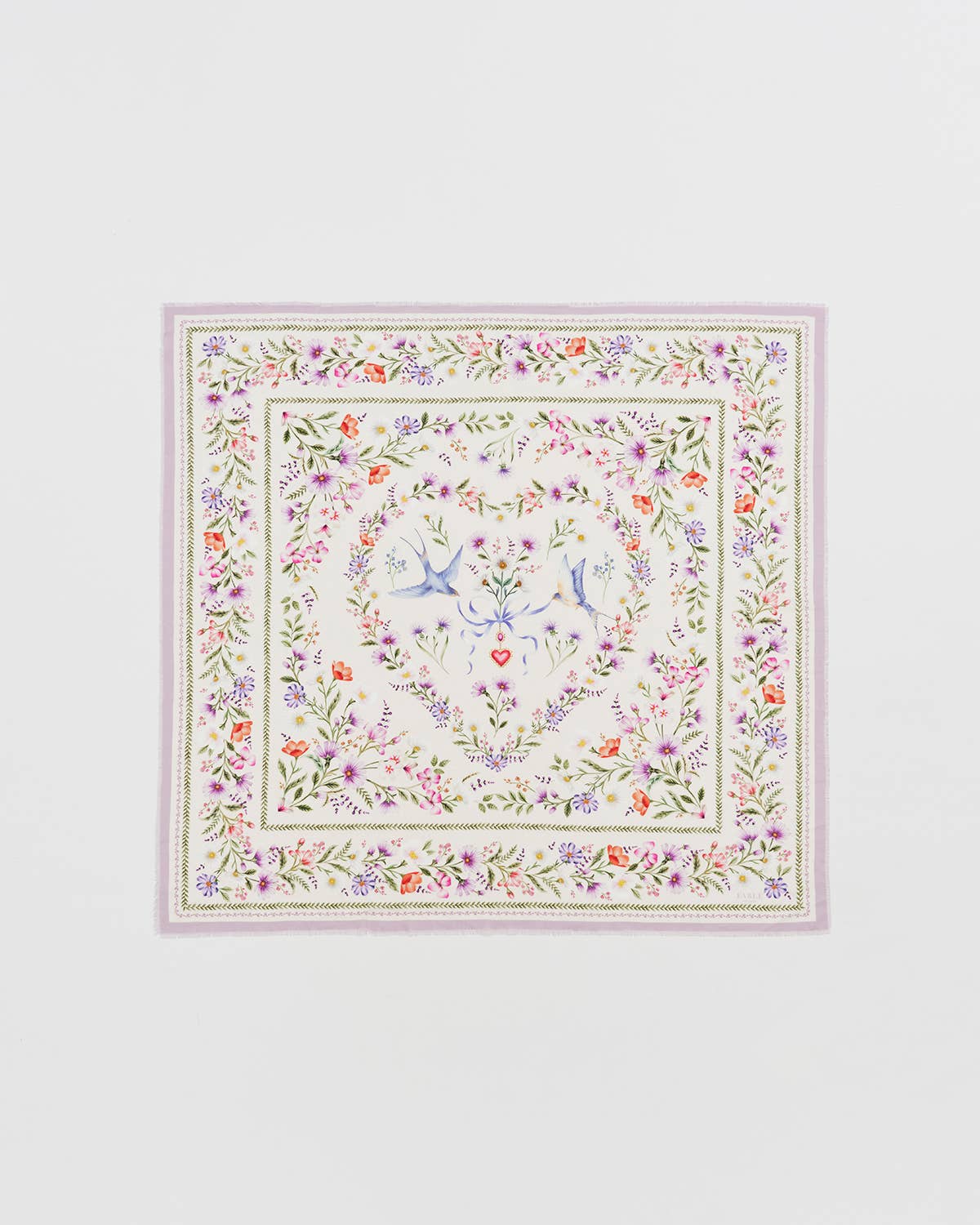 Forget Me Knot Cream Narrative Square Scarf