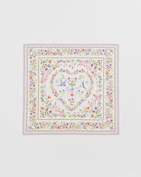 Forget Me Knot Cream Narrative Square Scarf