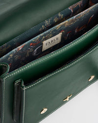 Into the Woods Green Classic Satchel