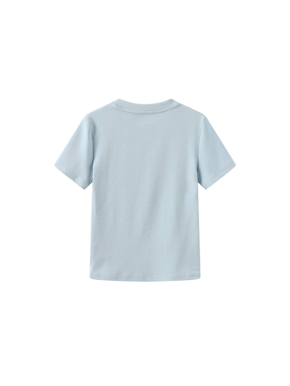 C BY CUBIC Crew Neck Short-Sleeve T-Shirt | Light Blue