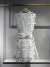 Ellie Sleeveless Short Cotton Dress