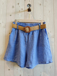Linen Shorts with Belt