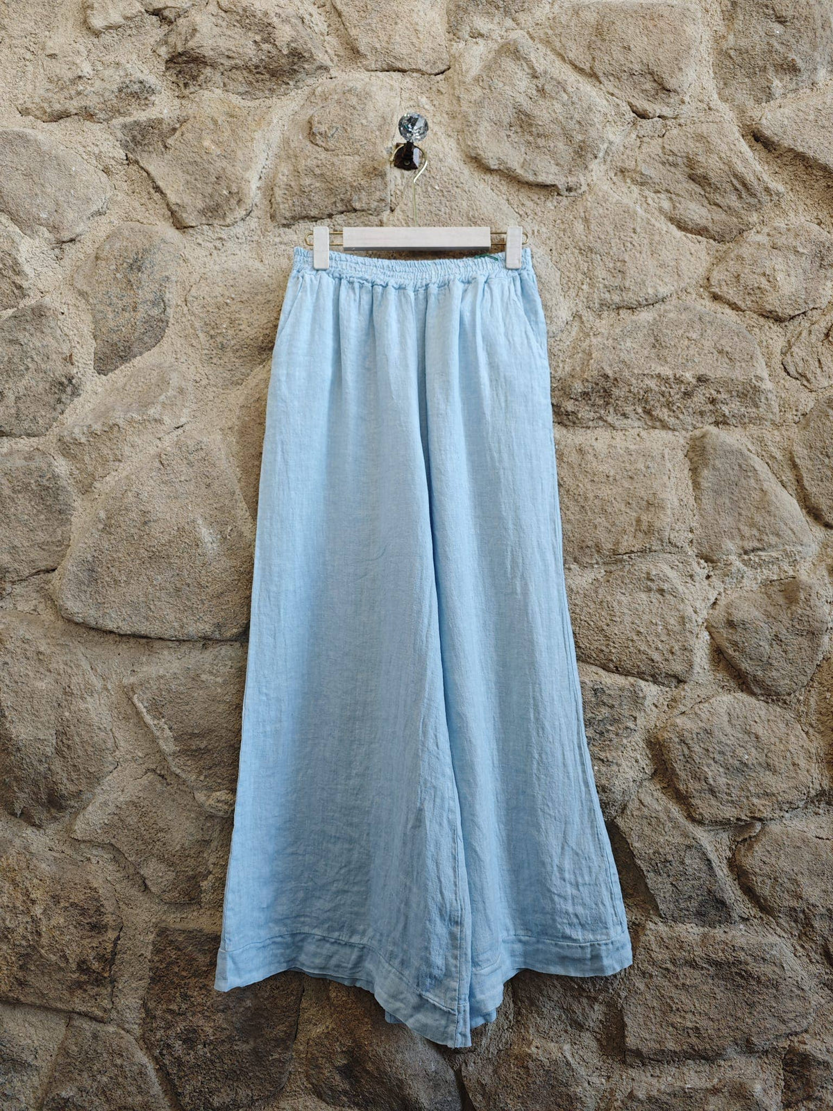 Wide Leg Linen Trousers