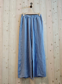 Lace Detail Linen Trousers