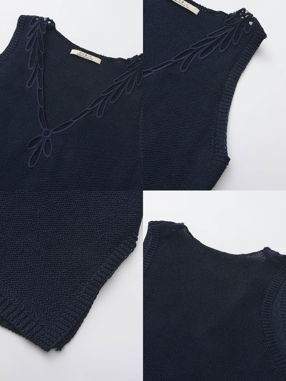 CUBIC Paperfeel V-Neck Tank Top