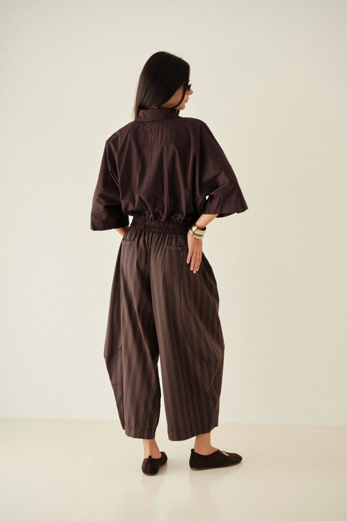 James Pants - Brown Striped
