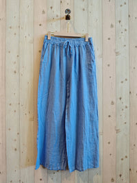 Linen Trousers with Elasticated Waist