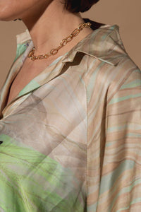 Cactus Print Silk Set
