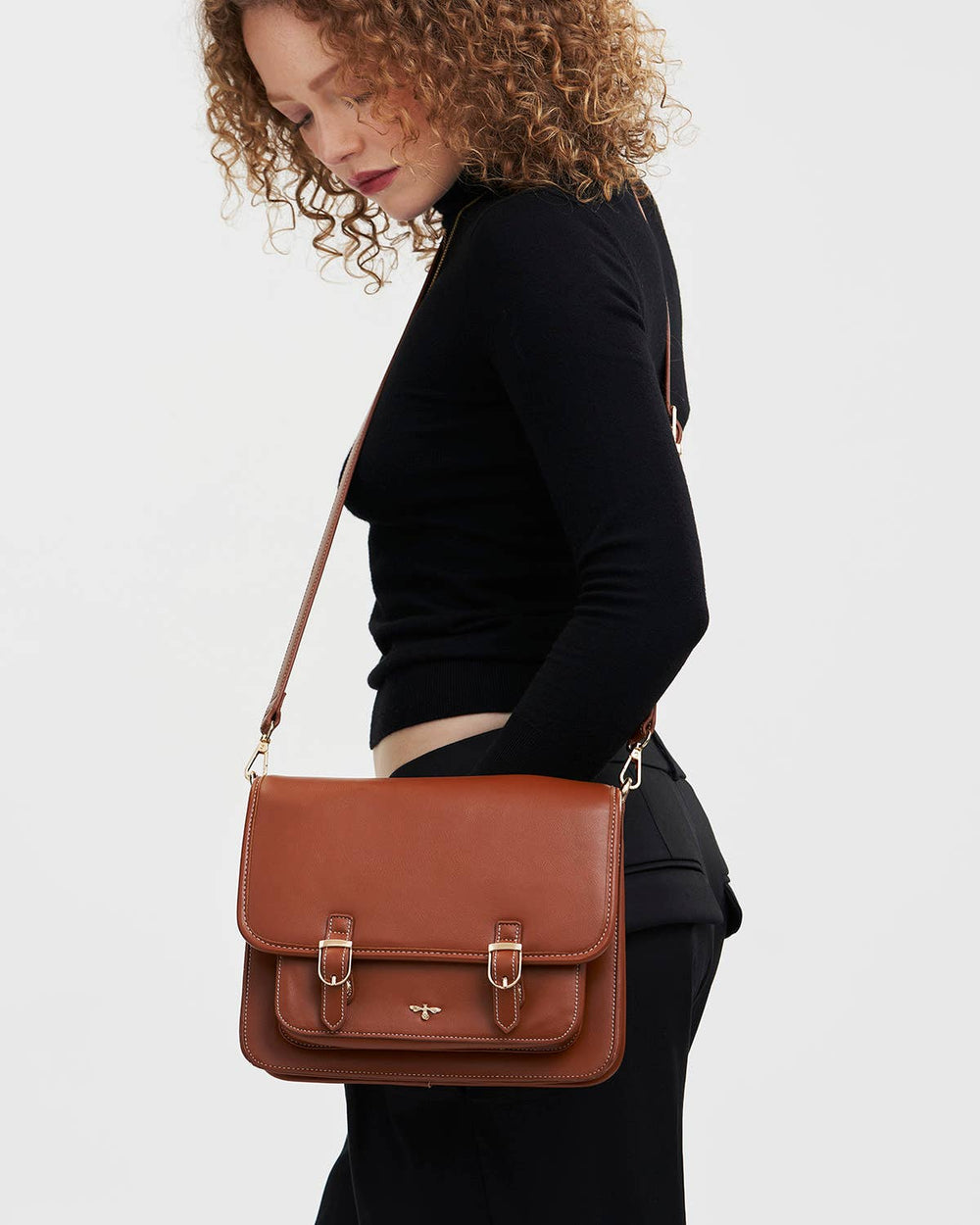 Into the Woods Tan Classic Satchel