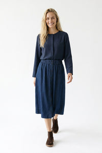 Flox Denim Skirt | Denim