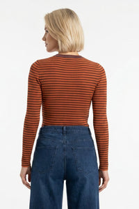 Julia Classic Stripe Jumper | Rum Raison