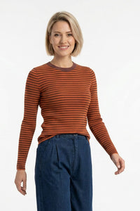 Julia Classic Stripe Jumper | Rum Raison