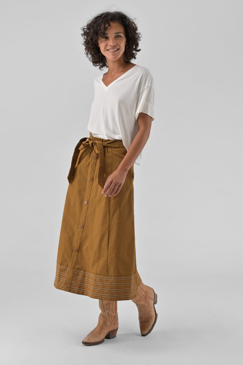 Anycia Skirt | Tan